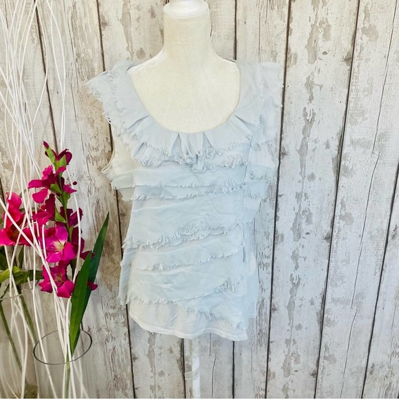 NY&Co - Organza Overlay Blouse - Picture 2 of 8